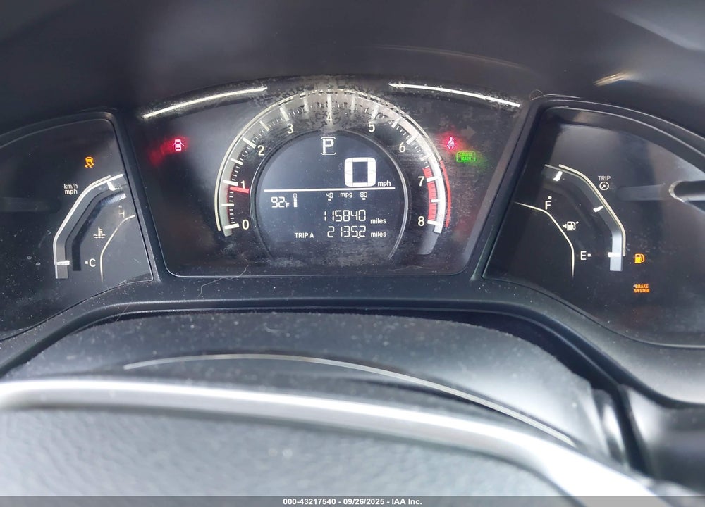 2017 HONDA CIVIC VIN: 19XFC2F56HE220777