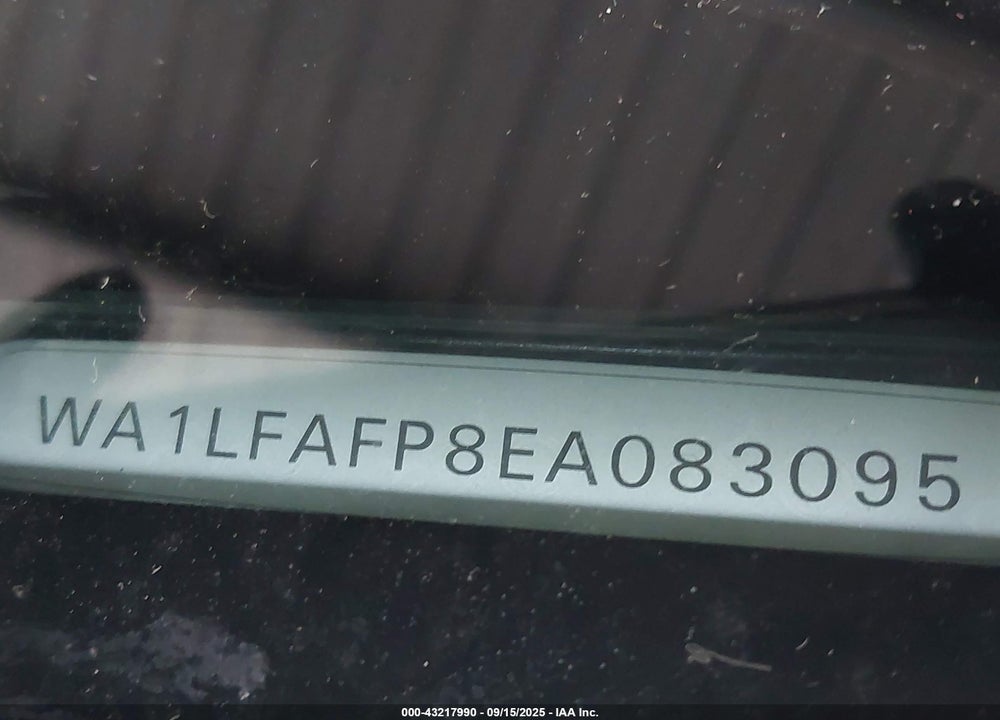 2014 AUDI Q5 VIN: WA1LFAFP8EA083095