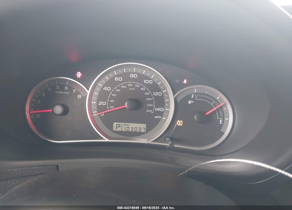 2009 SUBARU IMPREZA VIN: JF1GH63699H812038
