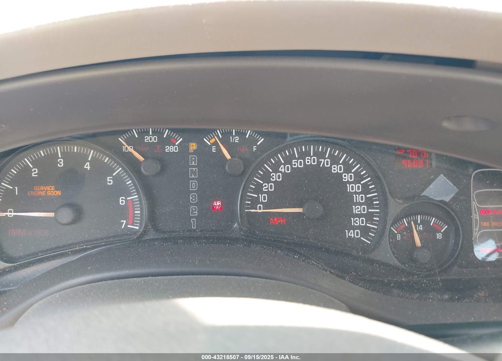 2003 PONTIAC BONNEVILLE SE VIN: 1G2HX52KX34166084