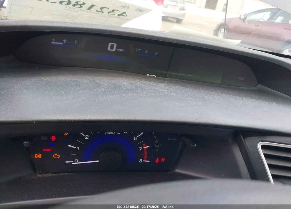 2013 HONDA CIVIC LX VIN: 2HGFB2F59DH587837