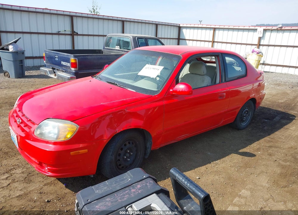 2003 HYUNDAI ACCENT GL VIN: KMHCG35C13U252572