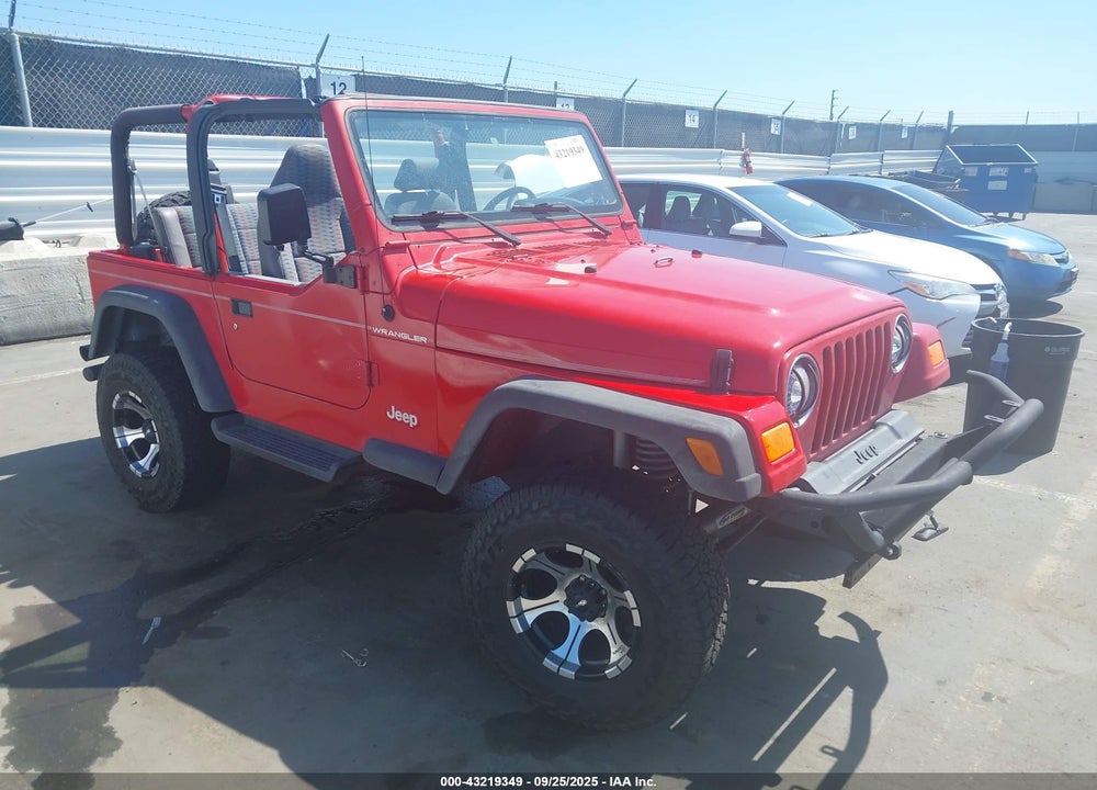 1997 JEEP WRANGLER SE VIN: 1J4FY29P3VP443847
