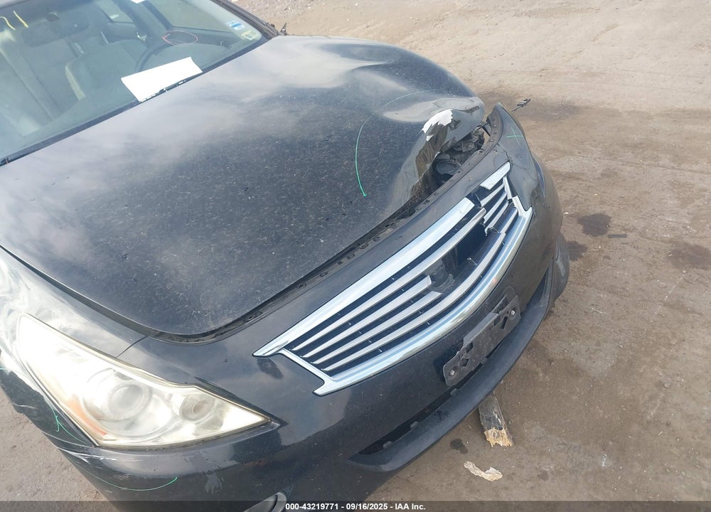 2011 INFINITI G25X VIN: JN1DV6AR9BM450652
