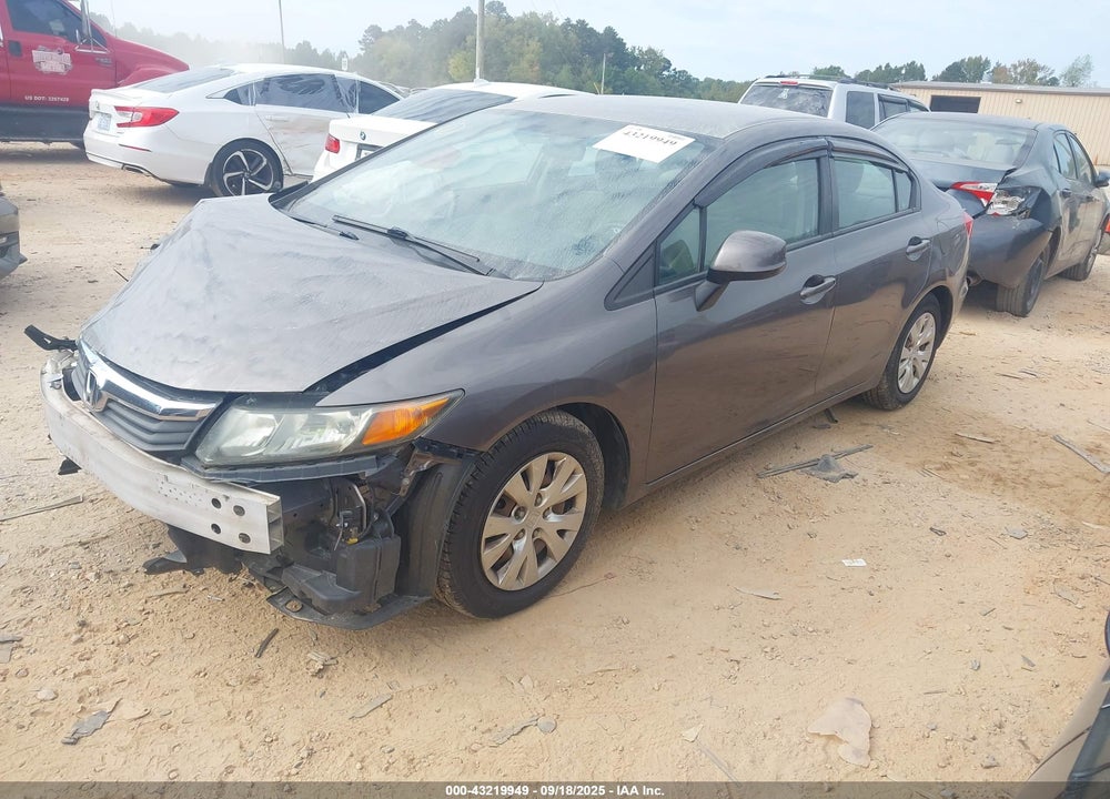 2012 HONDA CIVIC LX VIN: 19XFB2F50CE085159
