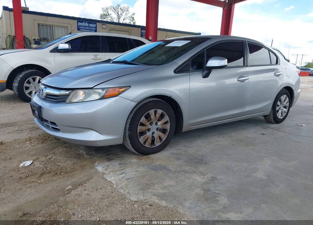 2012 HONDA CIVIC VIN: 19XFB2F54CE333297