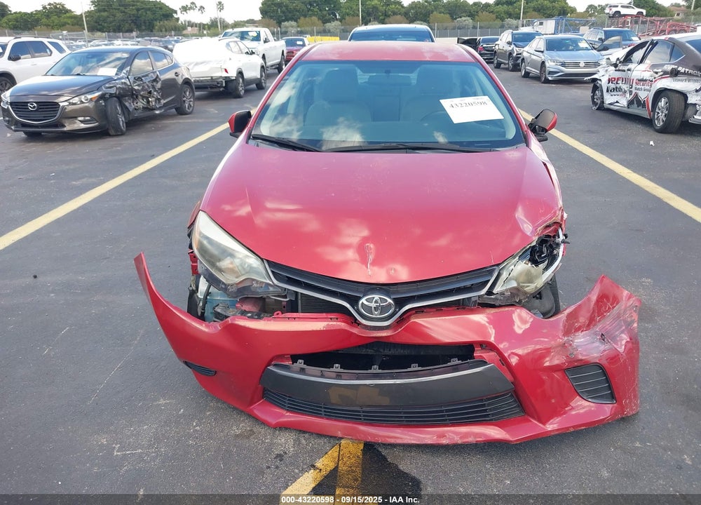 2016 TOYOTA COROLLA LE VIN: 5YFBURHE5GP429880