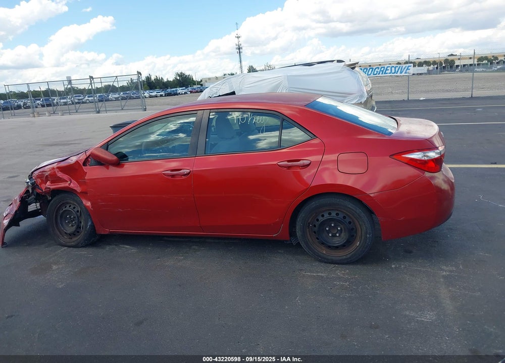 2016 TOYOTA COROLLA LE VIN: 5YFBURHE5GP429880
