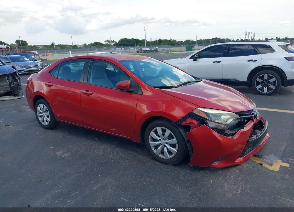2016 TOYOTA COROLLA LE VIN: 5YFBURHE5GP429880