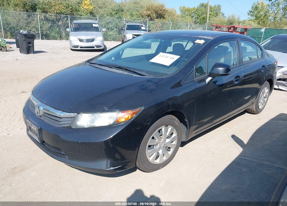 2012 HONDA CIVIC VIN: 19XFB2F53CE079033