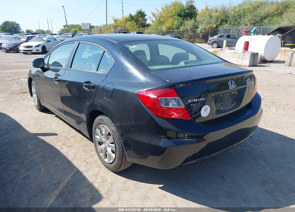 2012 HONDA CIVIC VIN: 19XFB2F53CE079033