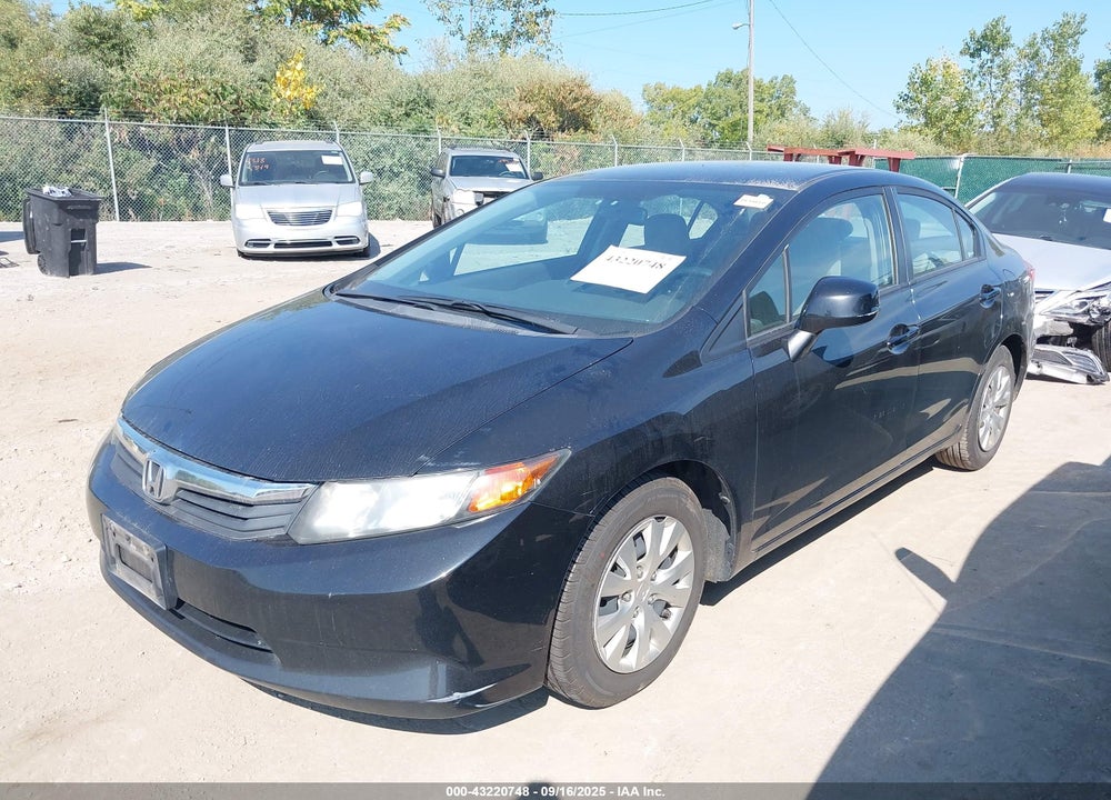 2012 HONDA CIVIC VIN: 19XFB2F53CE079033