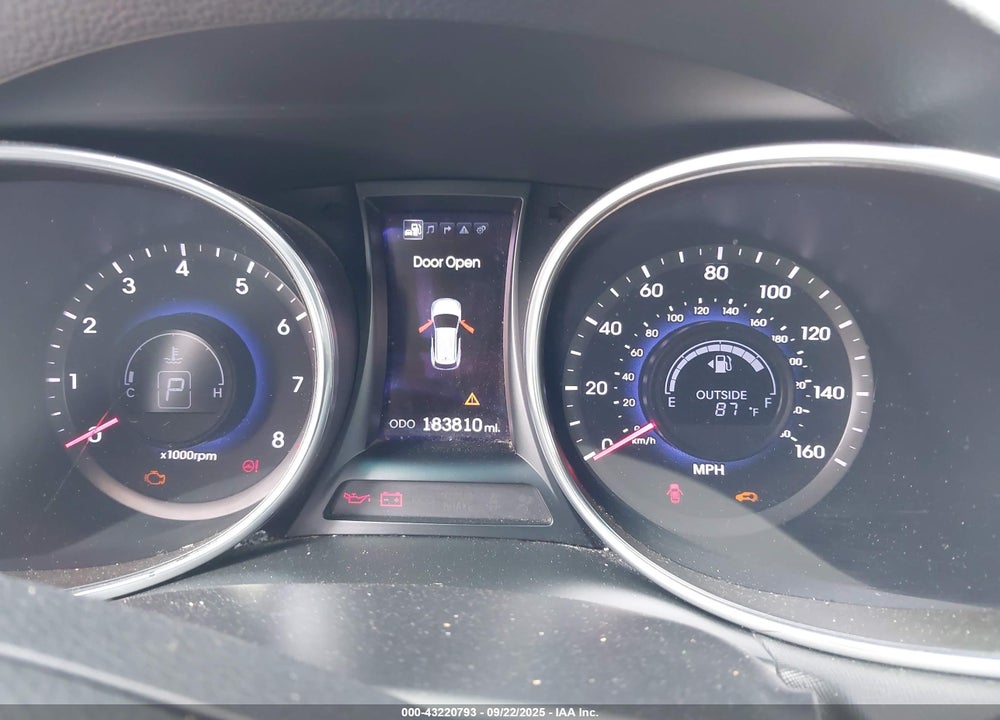 2013 HYUNDAI SANTA FE VIN: 5XYZWDLA4DG024321