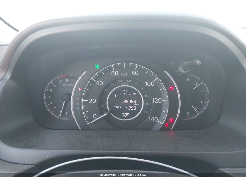 2014 HONDA CR-V VIN: 2HKRM3H58EH538257