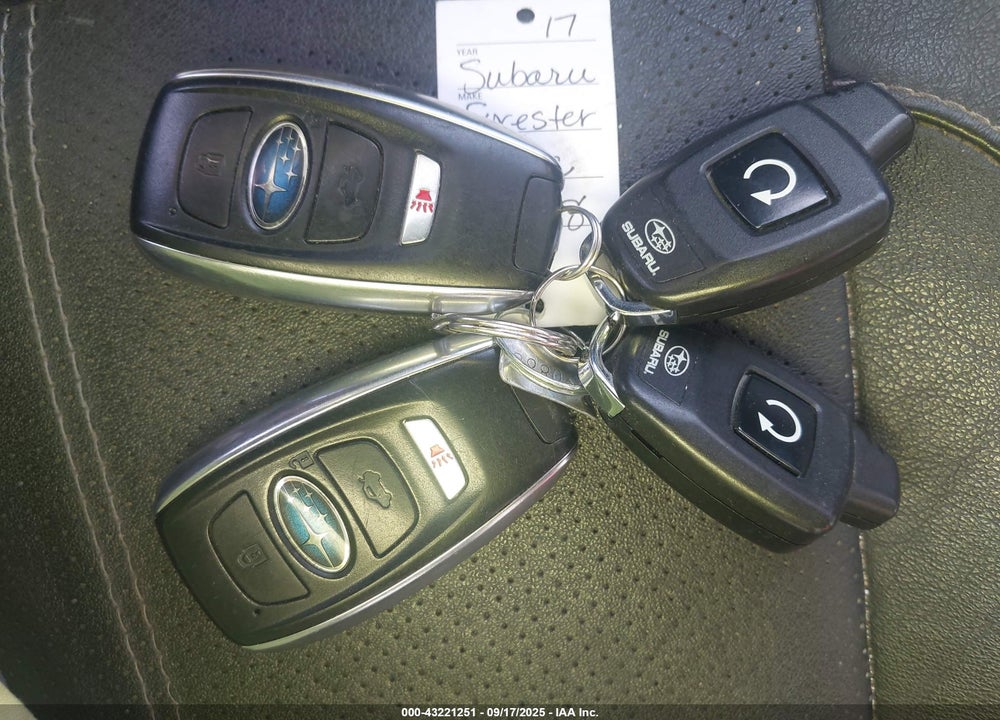 2017 SUBARU FORESTER VIN: JF2SJGWC9HH590231