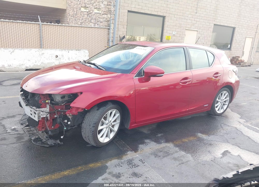 2012 LEXUS CT 200H PREMIUM VIN: JTHKD5BH9C2078538