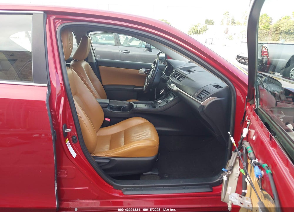 2012 LEXUS CT 200H PREMIUM VIN: JTHKD5BH9C2078538