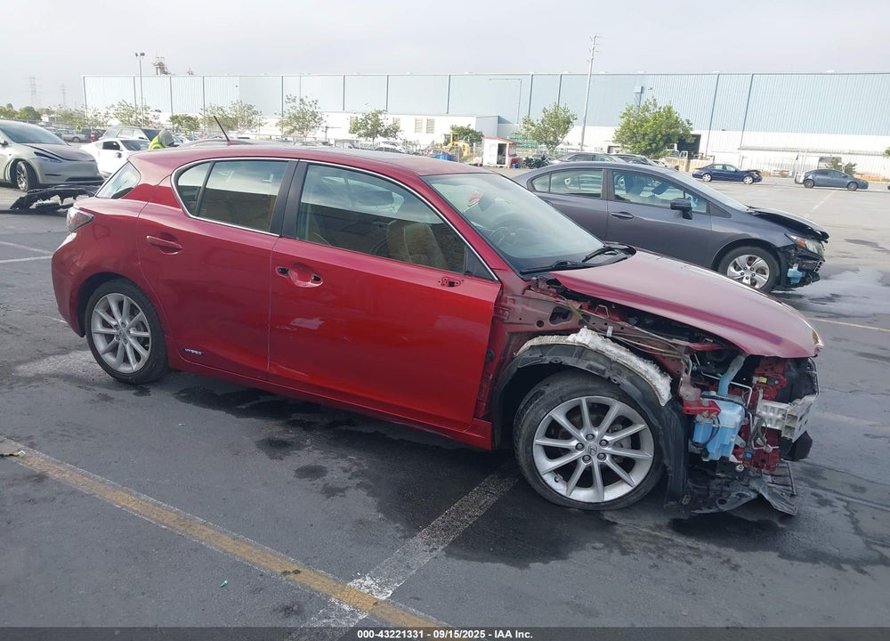 2012 LEXUS CT 200H PREMIUM VIN: JTHKD5BH9C2078538