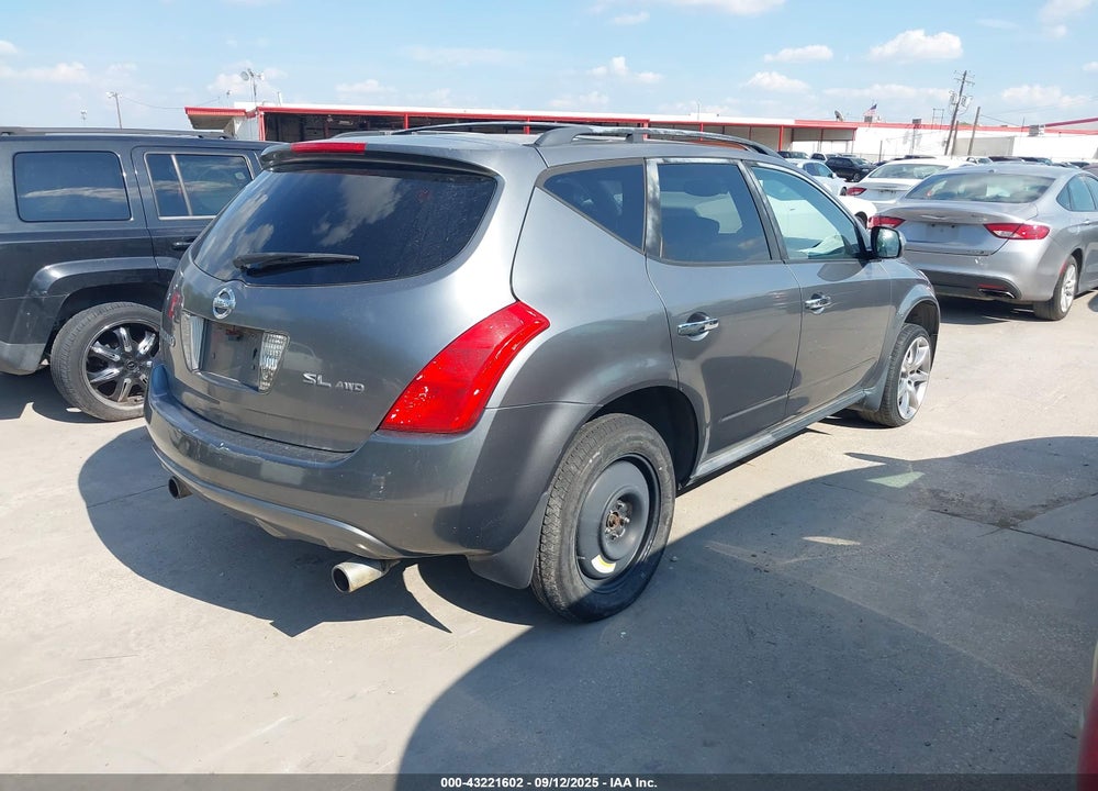 2005 NISSAN MURANO SL VIN: JN8AZ08WX5W409103