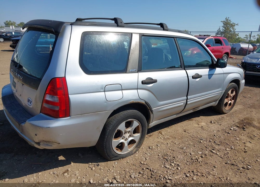 2003 SUBARU FORESTER XS VIN: JF1SG65643H739047