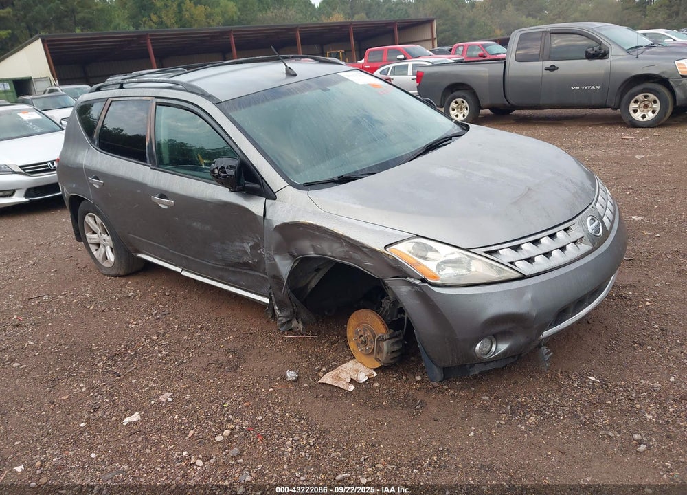 2006 NISSAN MURANO SL VIN: JN8AZ08TX6W413983