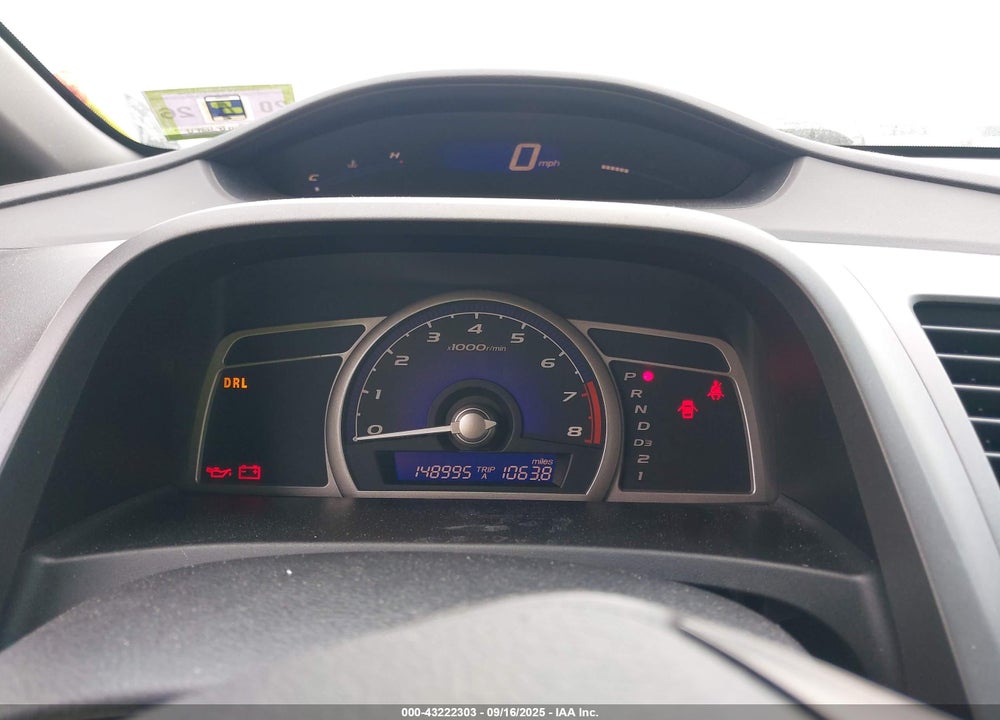 2007 HONDA CIVIC VIN: 1HGFA16547L077576