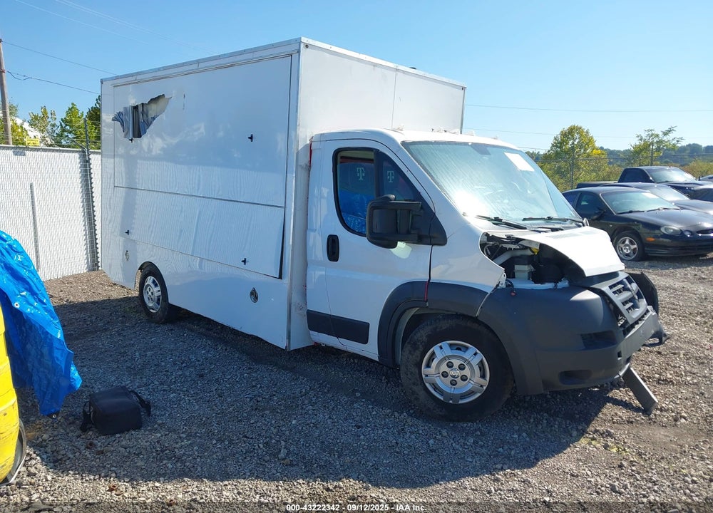2018 RAM PROMASTER 3500 CAB LOW ROOF VIN: 3C7WRVGG3JE160398