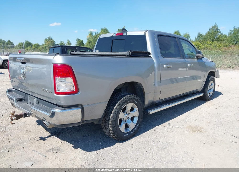2019 RAM 1500 BIG HORN/LONE STAR 4X4 5'7 BOX VIN: 1C6SRFFT4KN623654