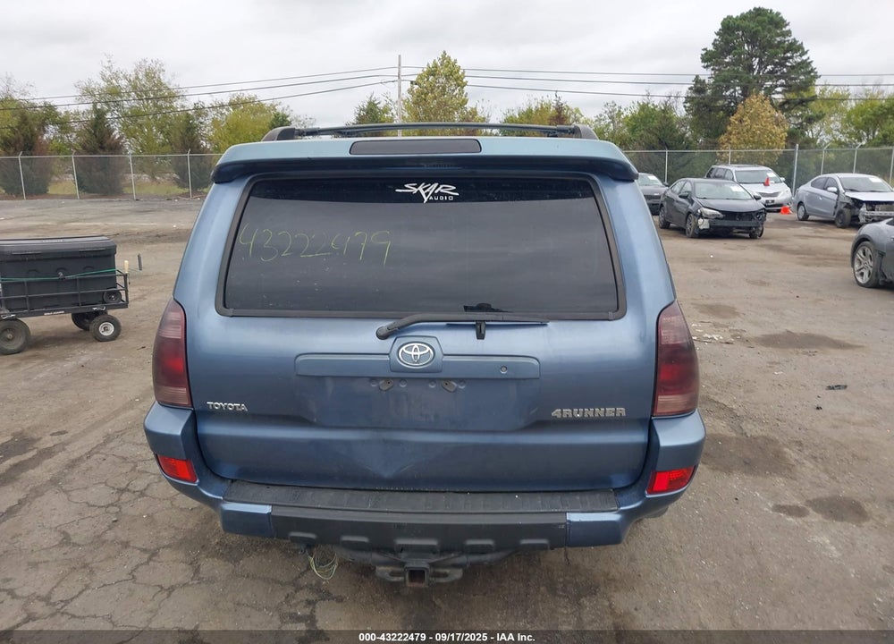 2004 TOYOTA 4RUNNER SR5 V8 VIN: JTEBT14R940044708