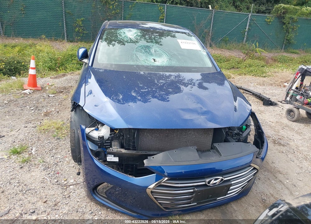 2018 HYUNDAI ELANTRA LIMITED VIN: 5NPD84LF7JH354927