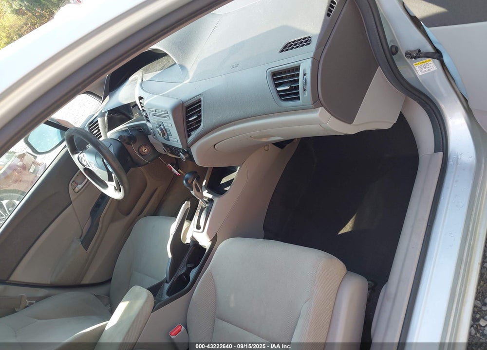 2012 HONDA CIVIC VIN: 2HGFB2F50CH577020