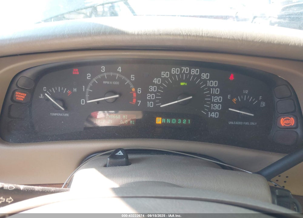 2001 BUICK PARK AVENUE VIN: 1G4CW54K314188913