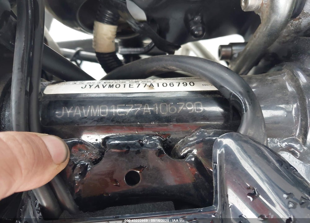 2007 YAMAHA XVS650 VIN: JYAVM01E77A106790