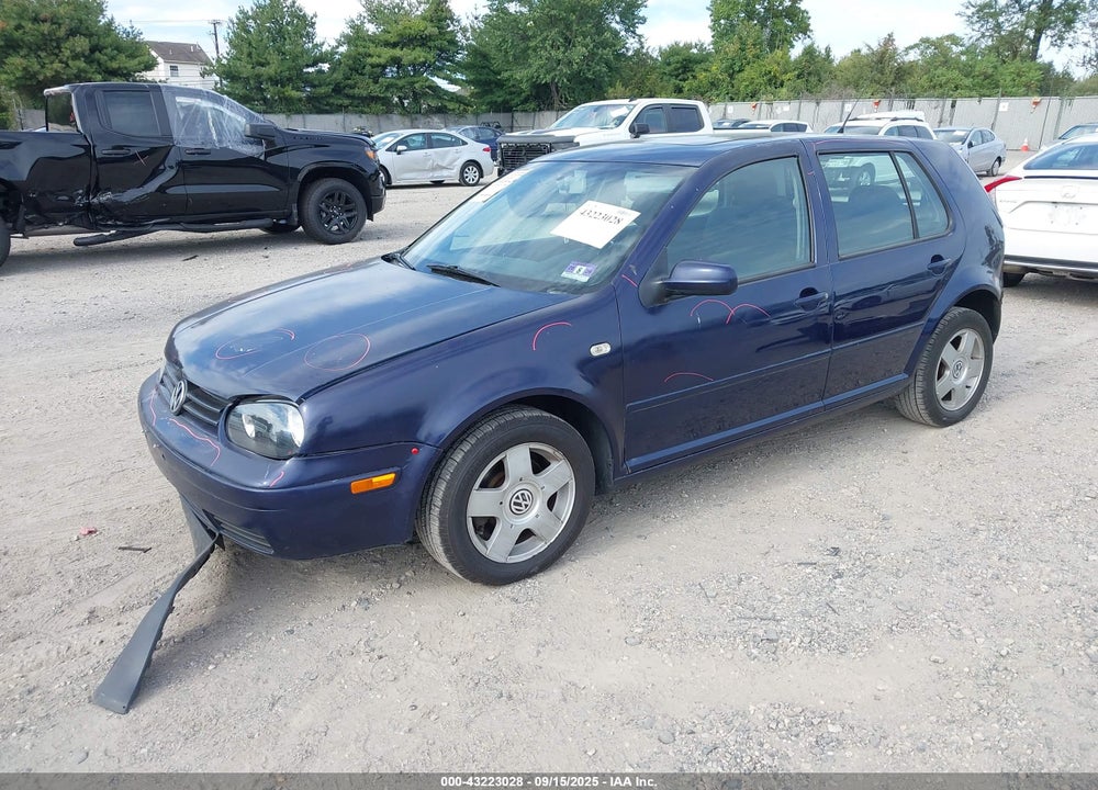 2002 VOLKSWAGEN GOLF GLS 2.0L VIN: 9BWGK61J924041067