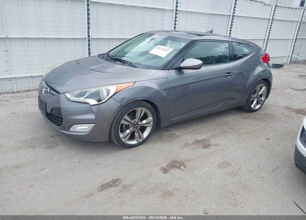 2013 HYUNDAI VELOSTER BASE W/BLACK VIN: KMHTC6AD3DU118515