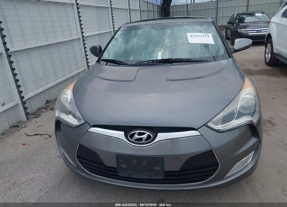 2013 HYUNDAI VELOSTER BASE W/BLACK VIN: KMHTC6AD3DU118515