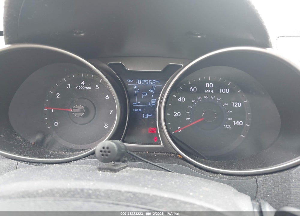 2013 HYUNDAI VELOSTER BASE W/BLACK VIN: KMHTC6AD3DU118515