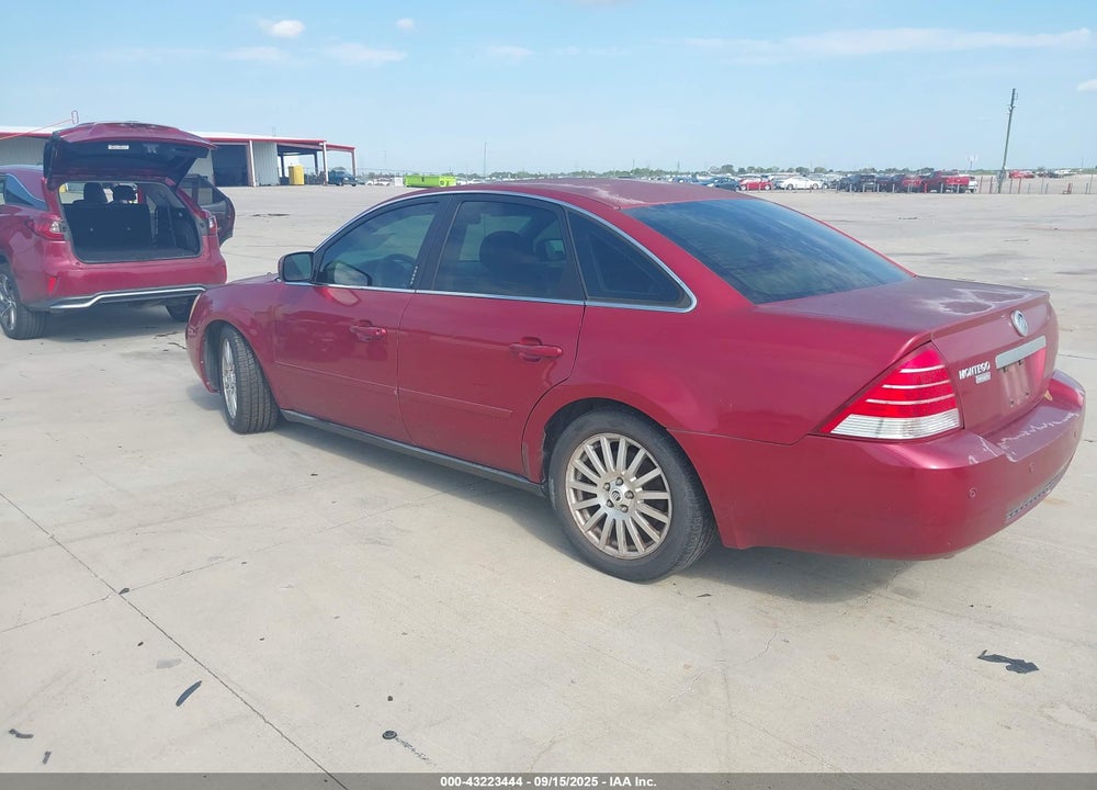 2006 MERCURY MONTEGO PREMIER VIN: 1MEHM42126G605396