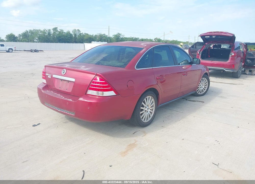 2006 MERCURY MONTEGO PREMIER VIN: 1MEHM42126G605396