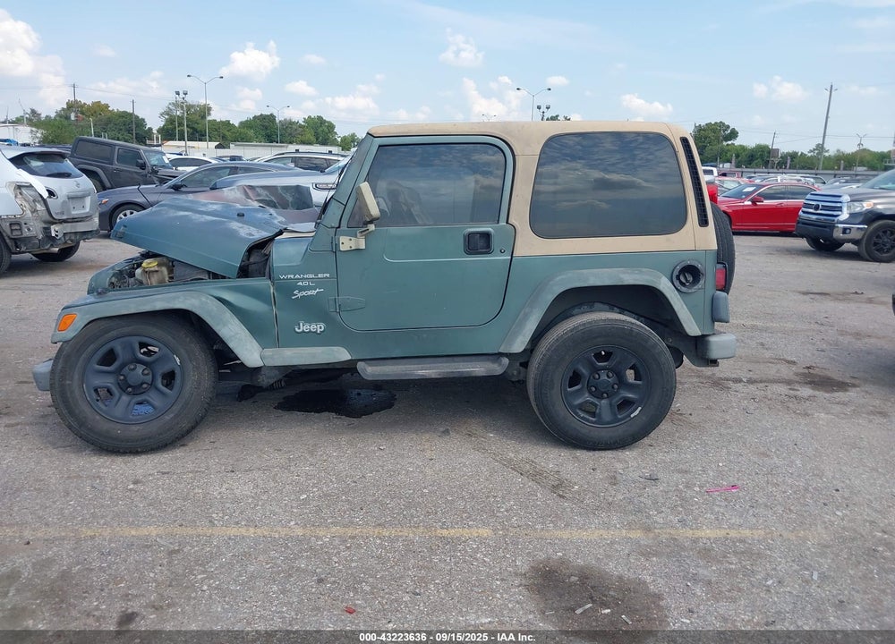 1999 JEEP WRANGLER SPORT VIN: 1J4FY19S4XP458956