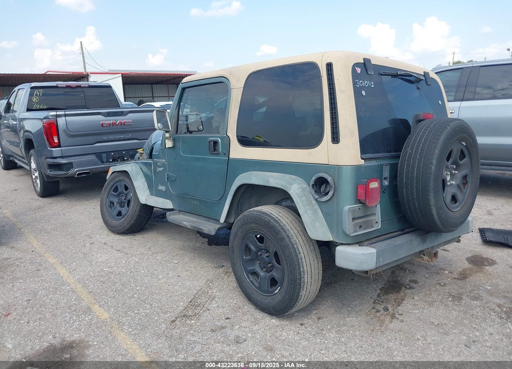1999 JEEP WRANGLER SPORT VIN: 1J4FY19S4XP458956