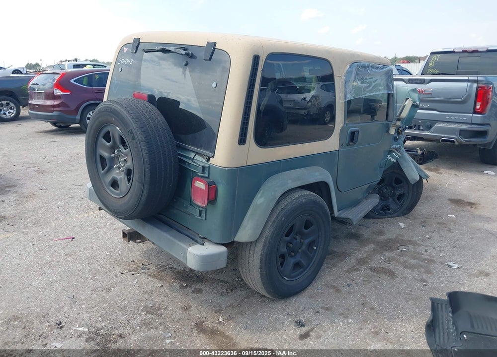 1999 JEEP WRANGLER SPORT VIN: 1J4FY19S4XP458956