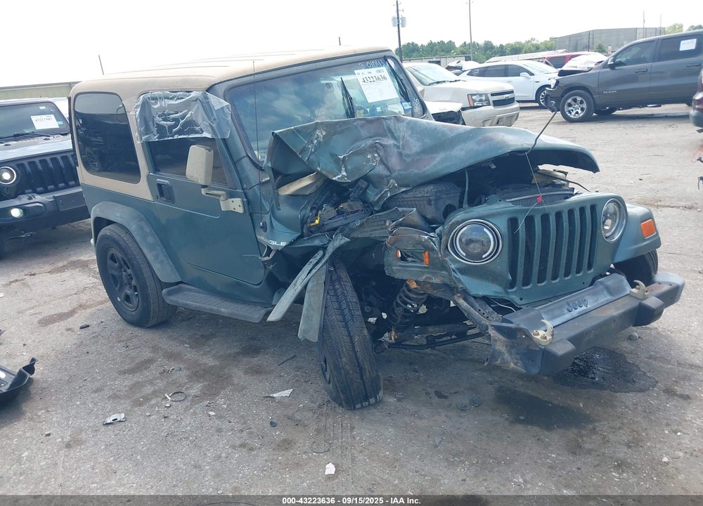 1999 JEEP WRANGLER SPORT VIN: 1J4FY19S4XP458956