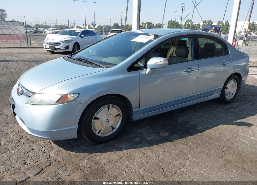 2008 HONDA CIVIC HYBRID VIN: JHMFA36208S000001
