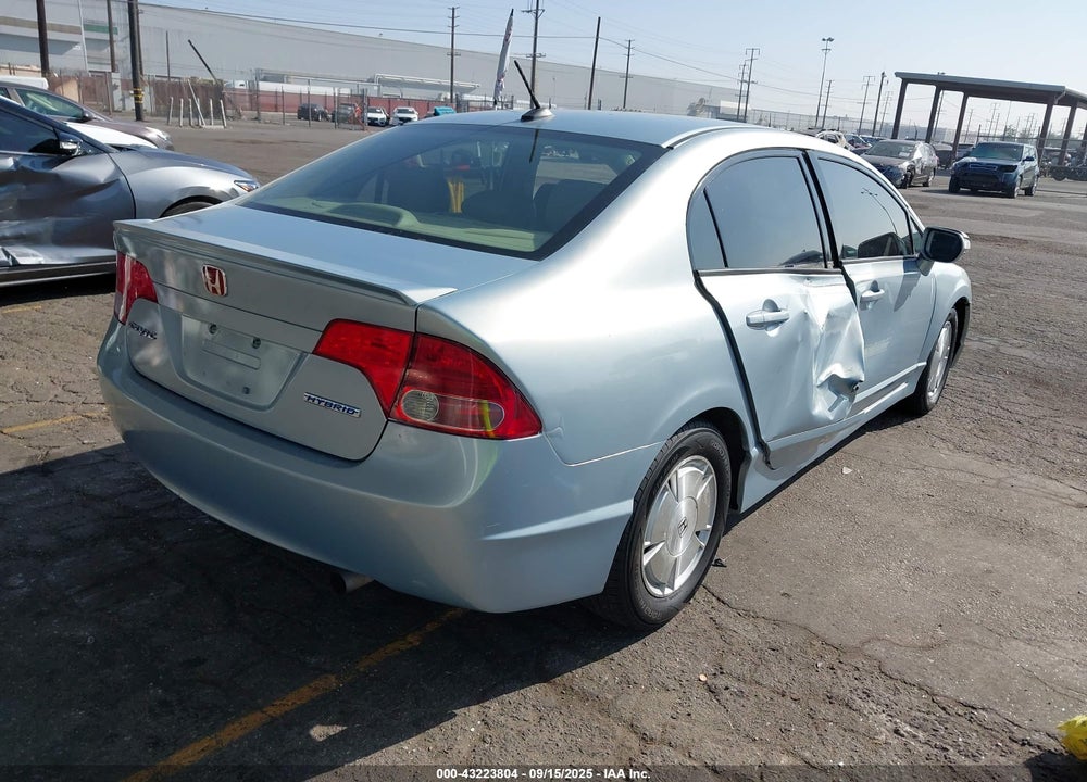 2008 HONDA CIVIC HYBRID VIN: JHMFA36208S000001
