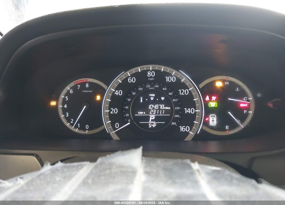 2013 HONDA ACCORD LX VIN: 1HGCR2F37DA054414