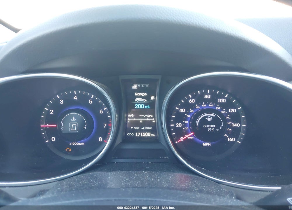 2013 HYUNDAI SANTA FE VIN: 5XYZUDLA8DG099819