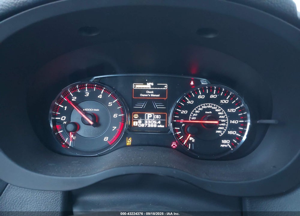 2019 SUBARU WRX PREMIUM VIN: JF1VA1F64K8829006
