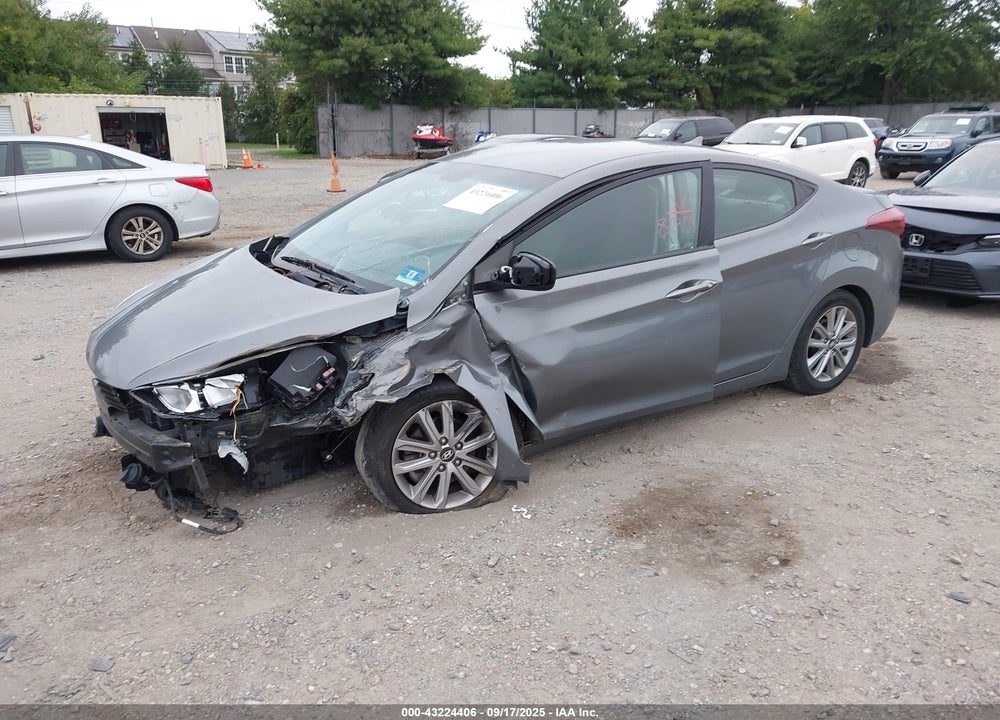 2014 HYUNDAI ELANTRA VIN: 5NPDH4AEXEH462751