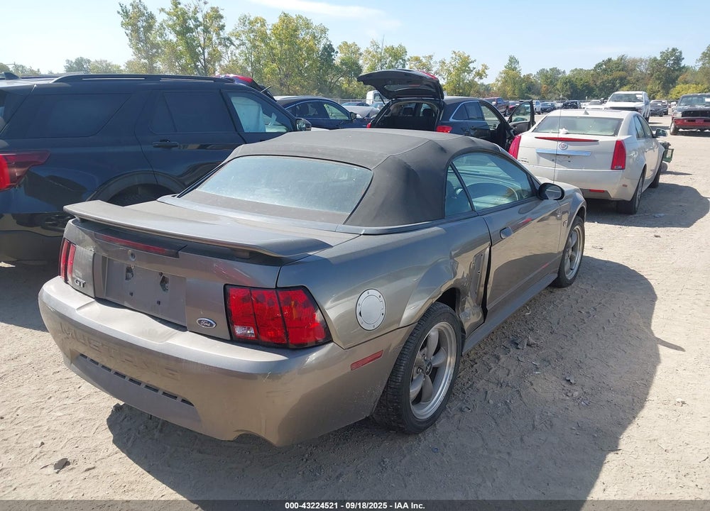 2001 FORD MUSTANG GT VIN: 1FAFP45X81F232899